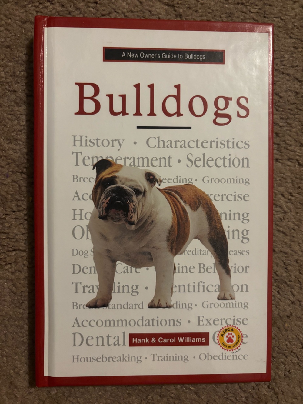 Bulldogs Book Cover - White and Brown